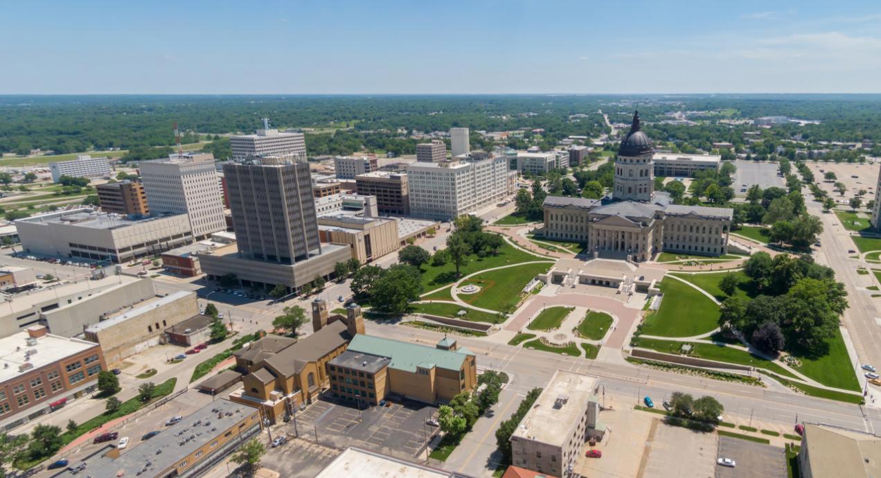 Dwntown skyline of Topeka, Kansas