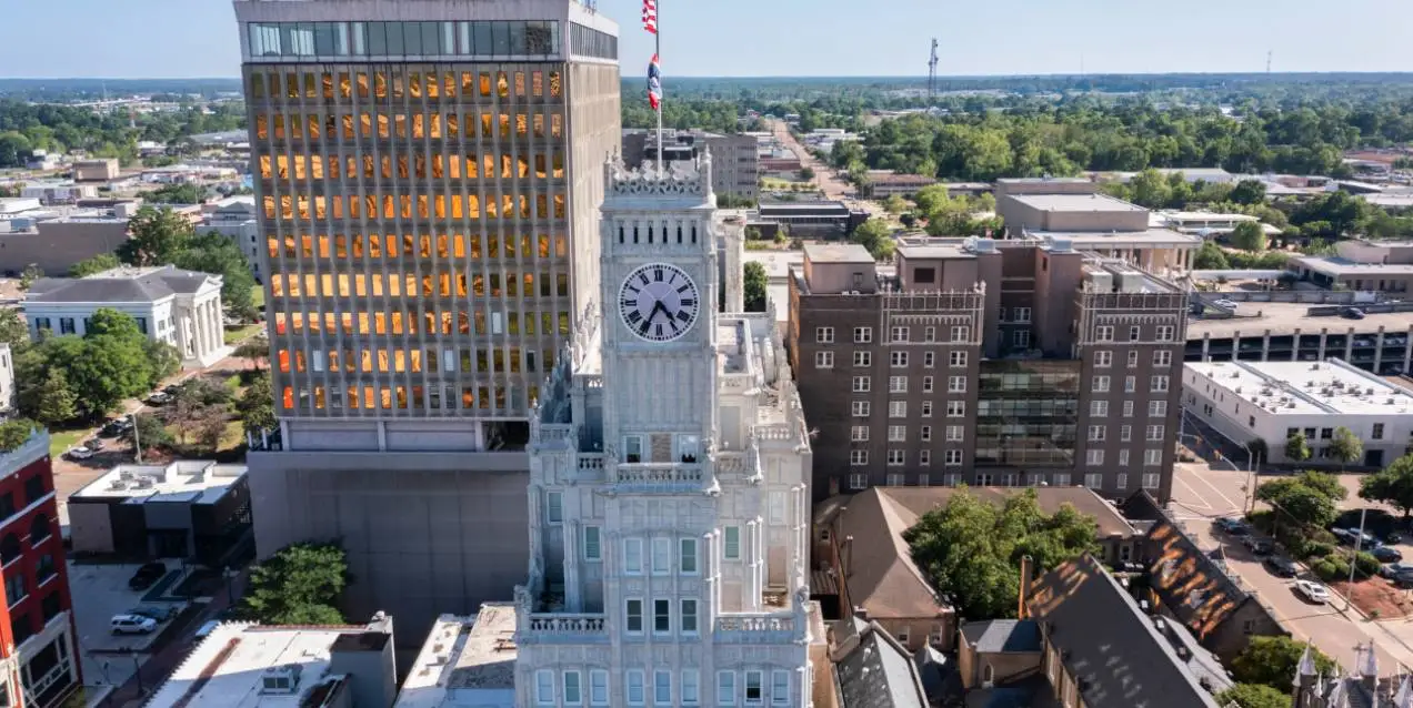 Mississippi city skyline